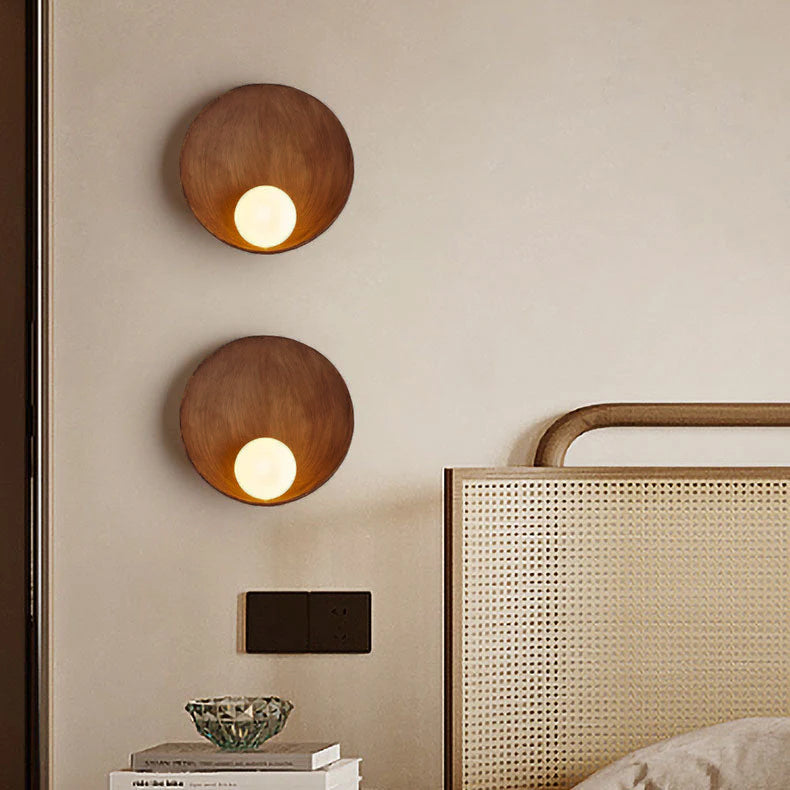 Modern Round Resin Wall Light