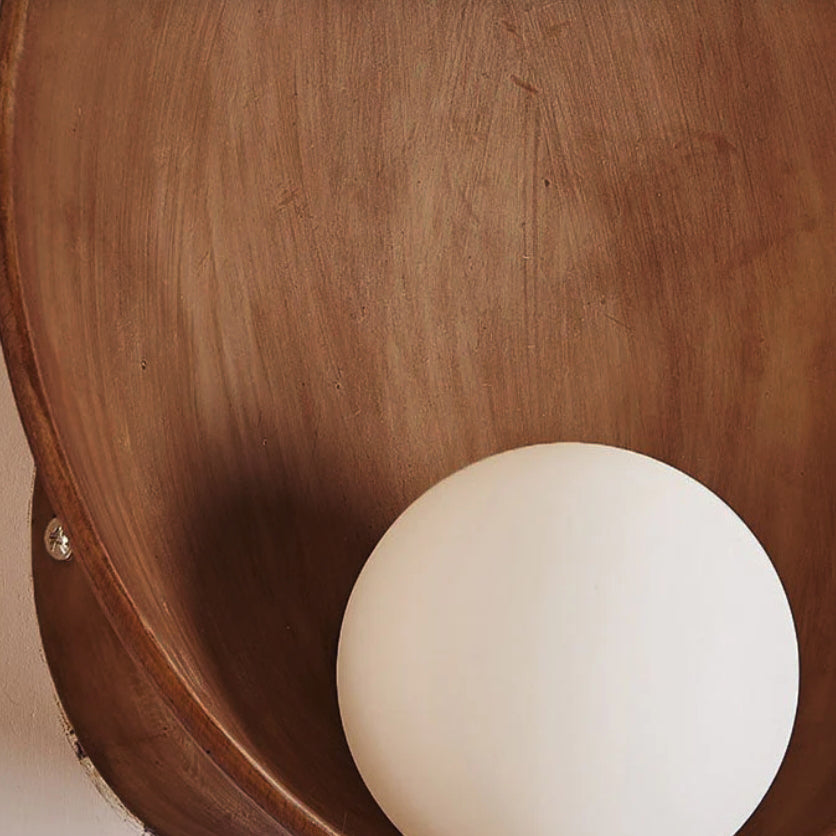 Modern Round Resin Wall Light