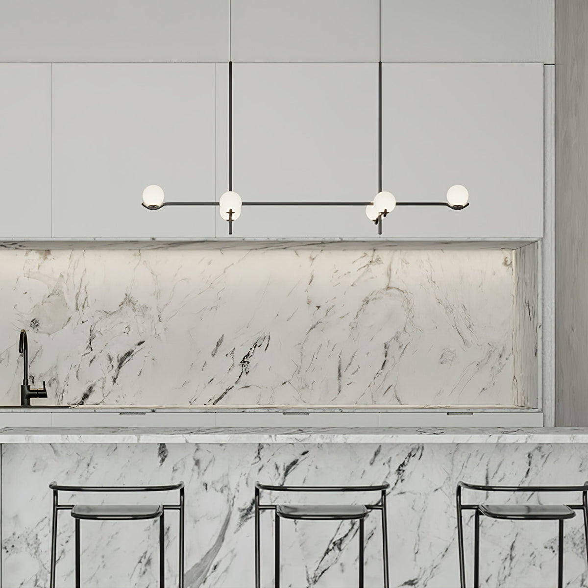 Sleek Multi Head Pendant Light