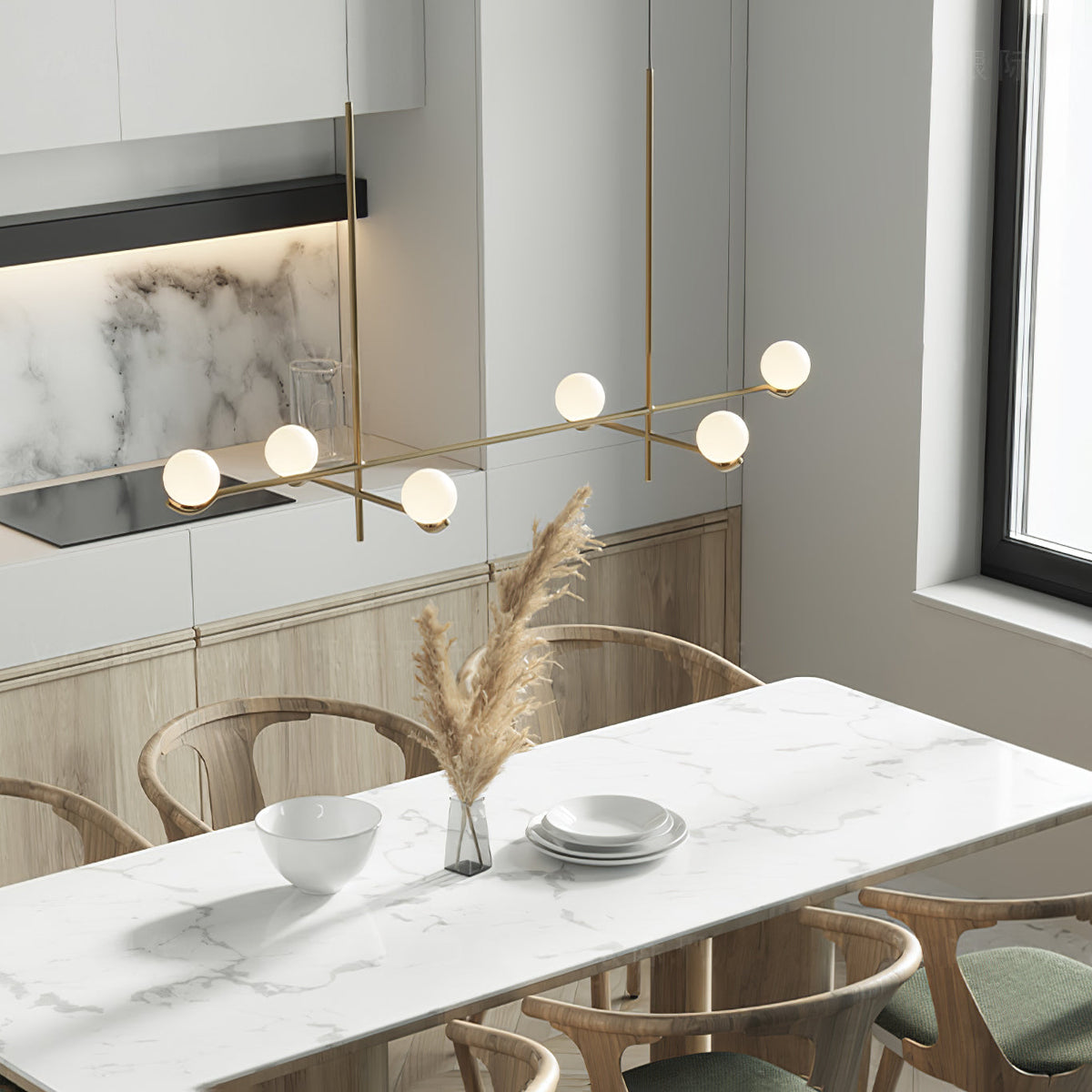 Sleek Multi Head Pendant Light