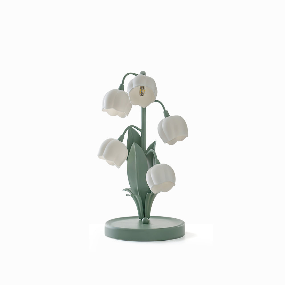 Orchid Glow Bell Table Lamp