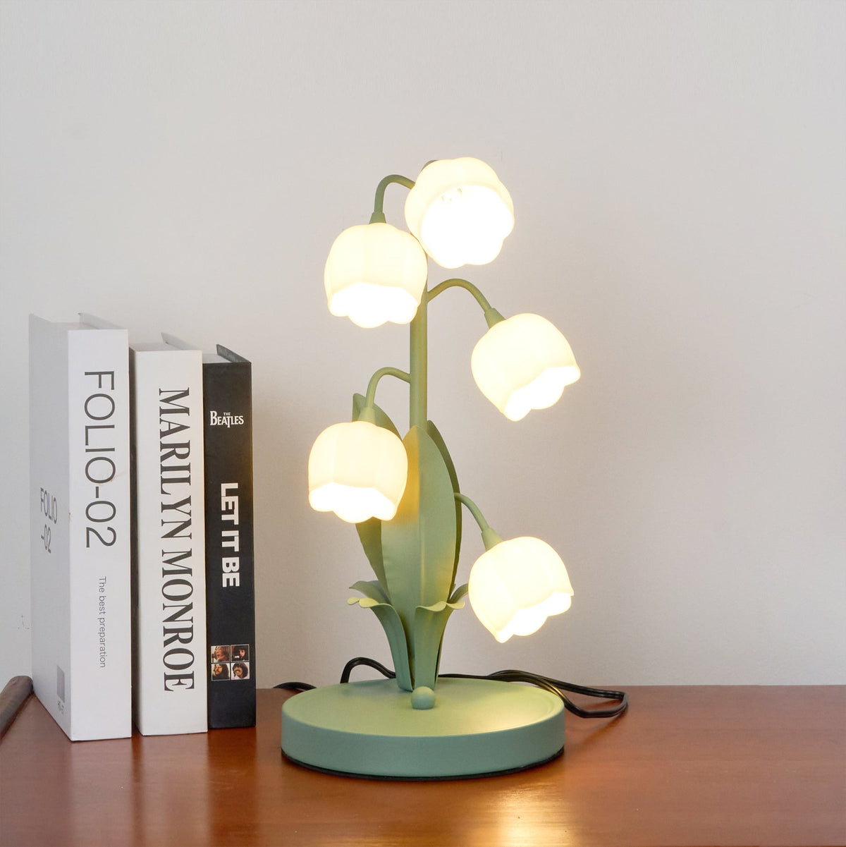 Orchid Glow Bell Table Lamp