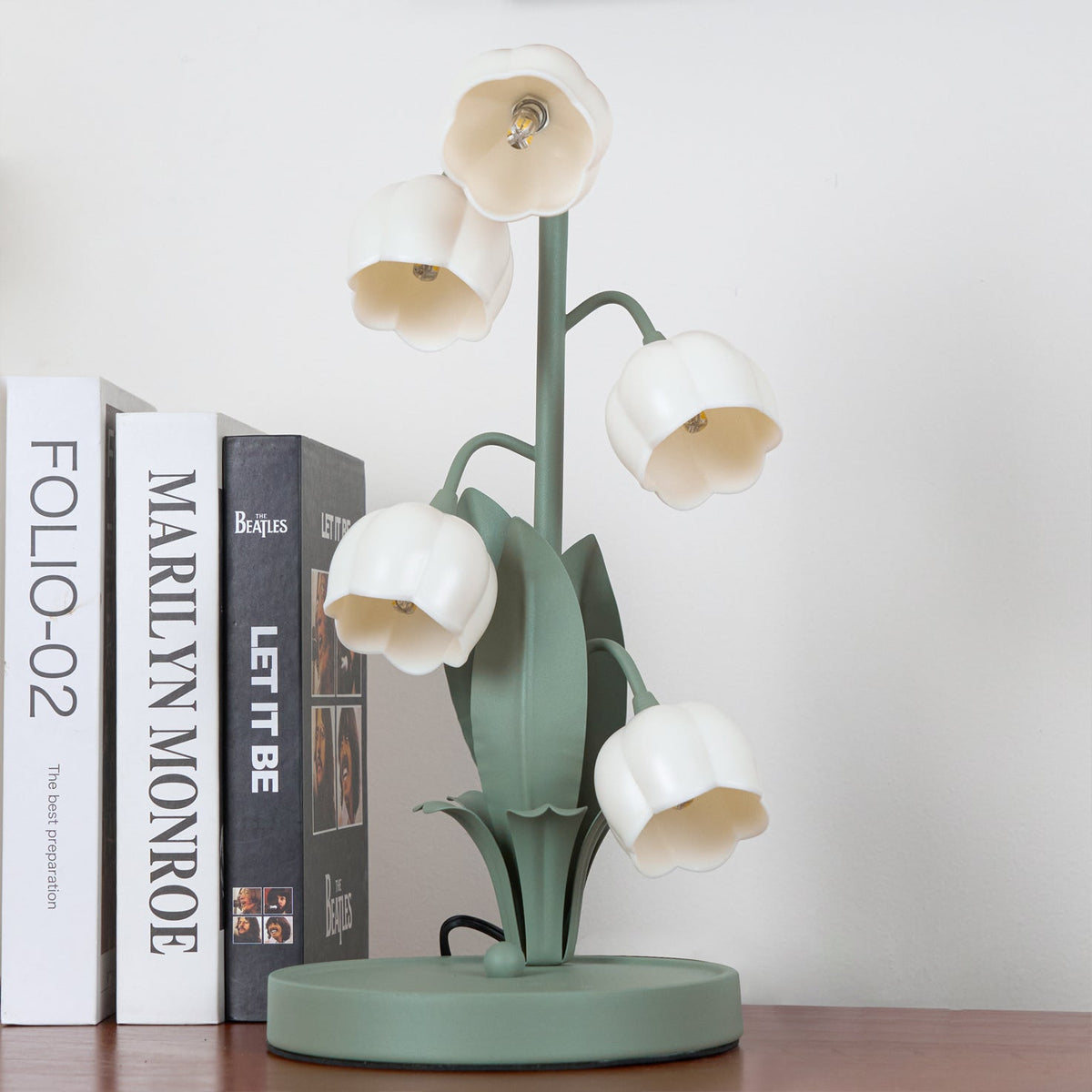 Orchid Glow Bell Table Lamp