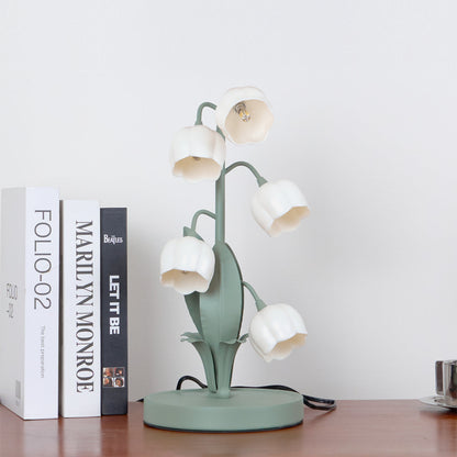 Orchid Glow Bell Table Lamp