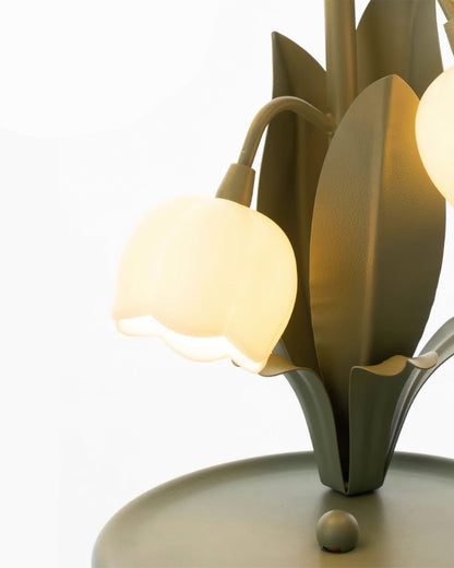 Orchid Glow Bell Table Lamp