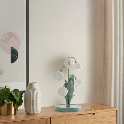 Orchid Glow Bell Table Lamp