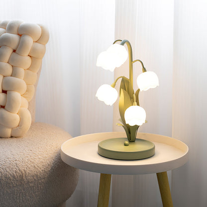 Orchid Glow Bell Table Lamp