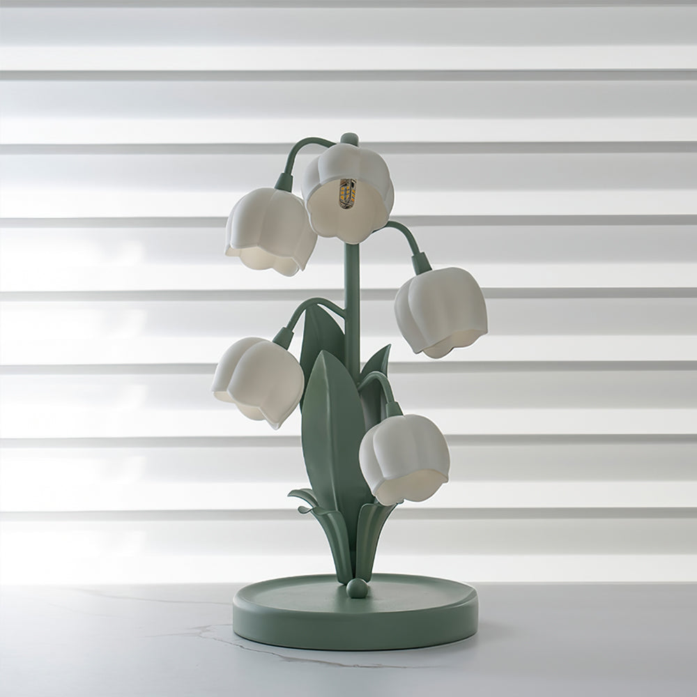 Orchid Glow Bell Table Lamp
