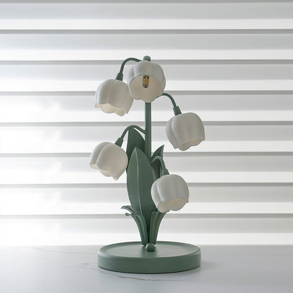 Orchid Glow Bell Table Lamp