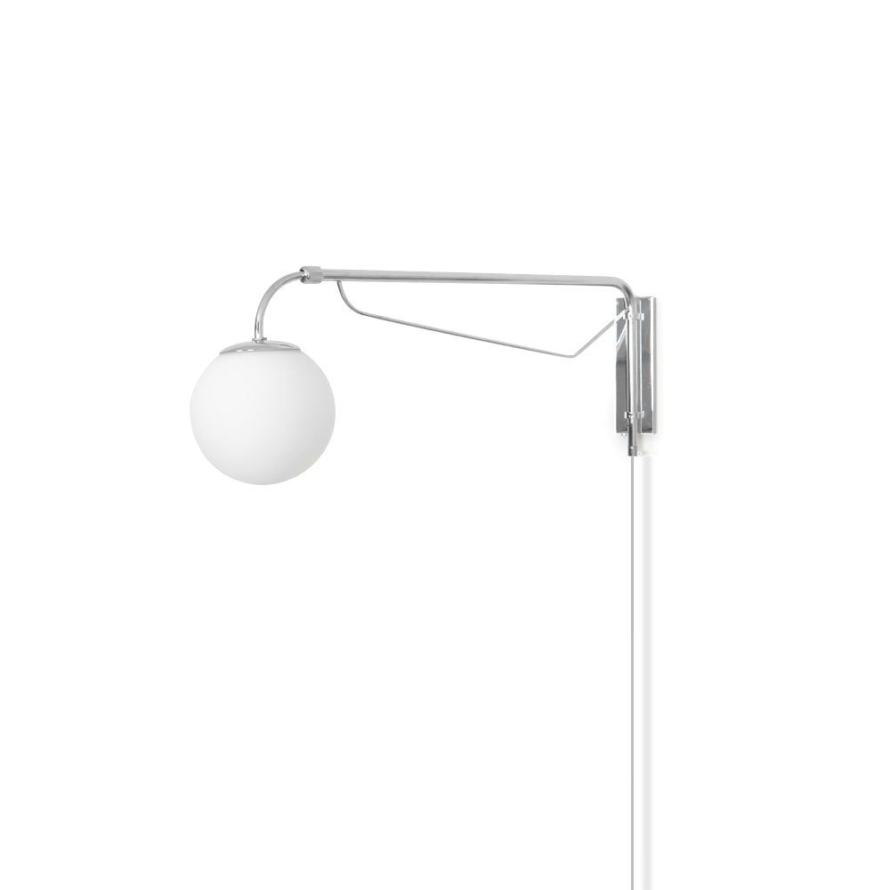 Adjustable Arm Plug-In Wall Light