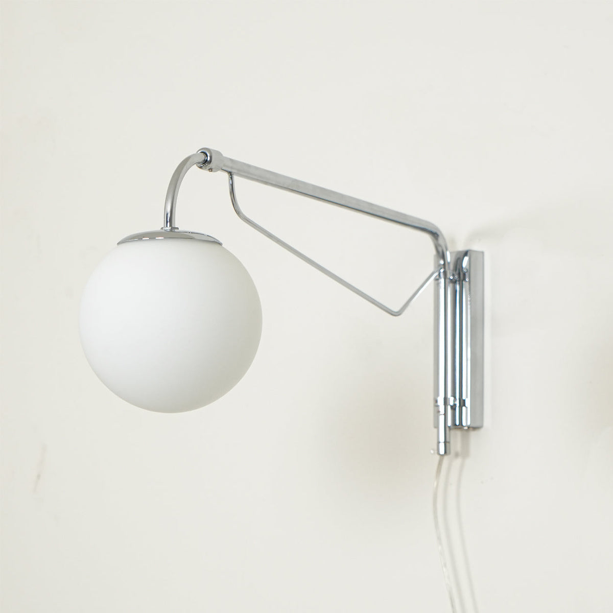 Adjustable Arm Plug-In Wall Light