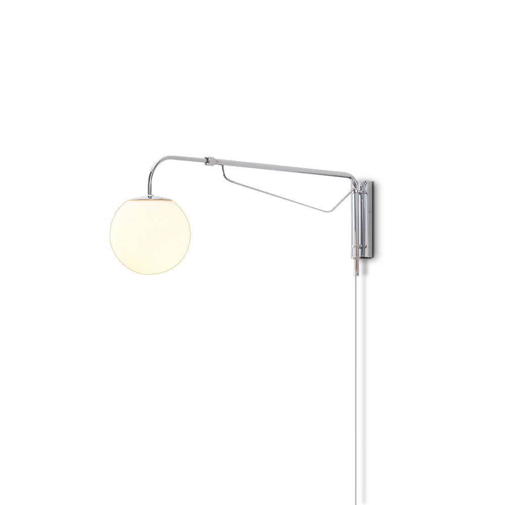 Adjustable Arm Plug-In Wall Light