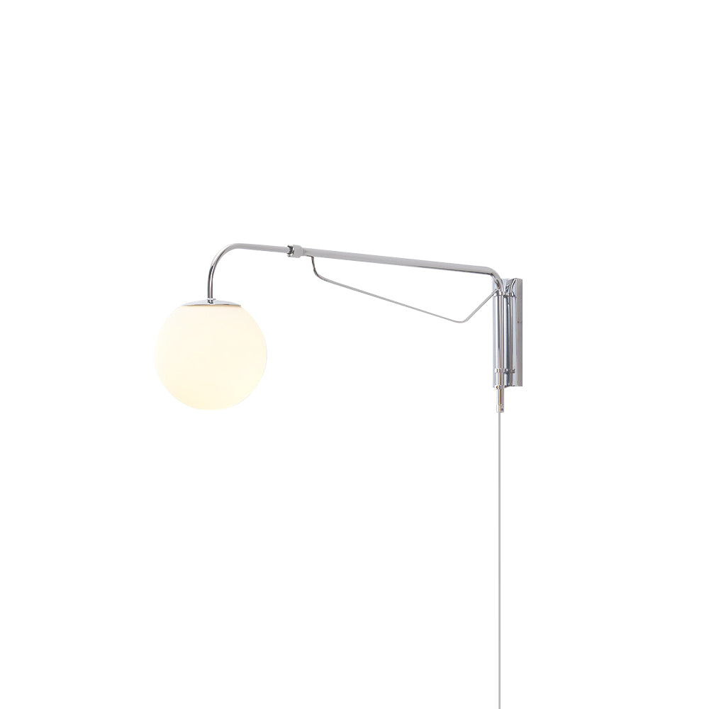 Adjustable Arm Plug-In Wall Light