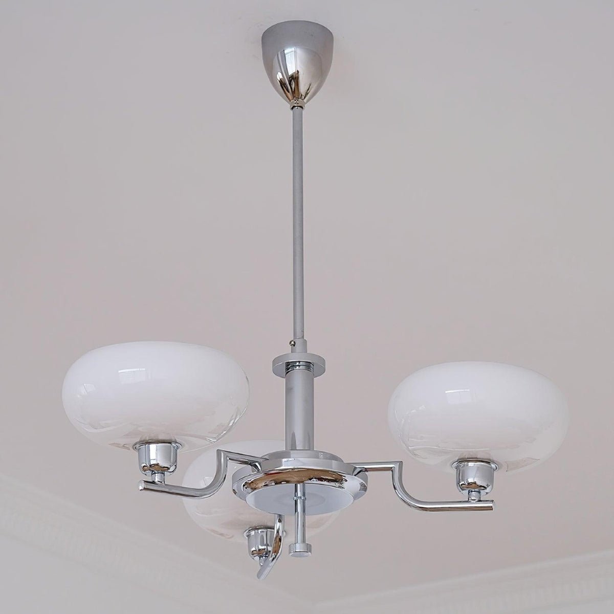 Modern Globe Brass Chandelier