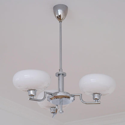 Modern Globe Brass Chandelier