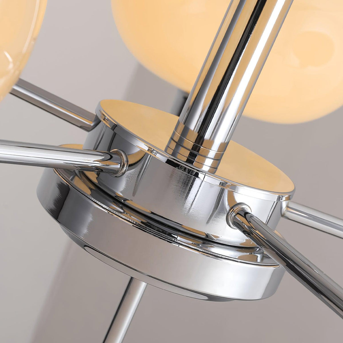 Modern Globe Brass Chandelier