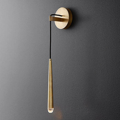 Aquila Brass Tube Wall Lamp