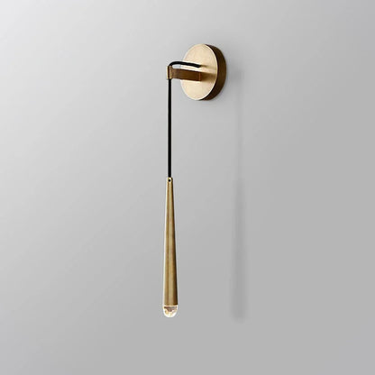 Aquila Brass Tube Wall Lamp