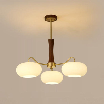 Wooden Brass Chandelier