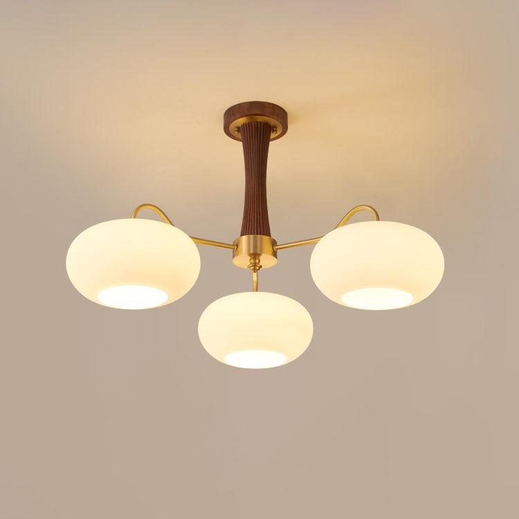 Wooden Brass Chandelier