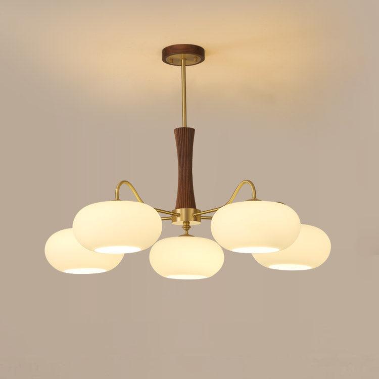 Wooden Brass Chandelier
