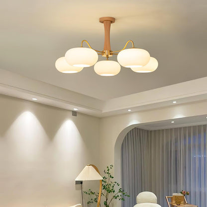 Wooden Brass Chandelier