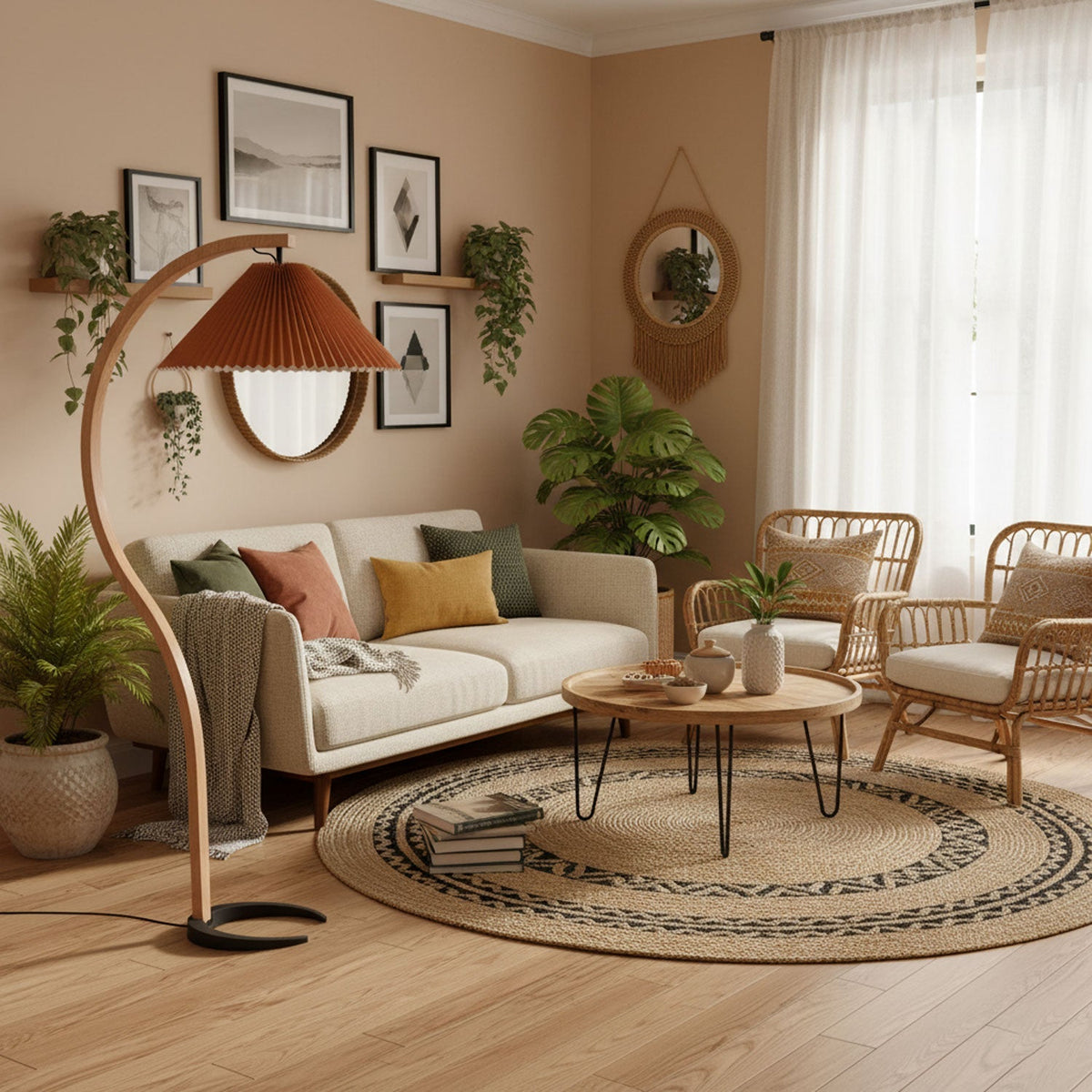 Nordlyn Curved Floor Lamp