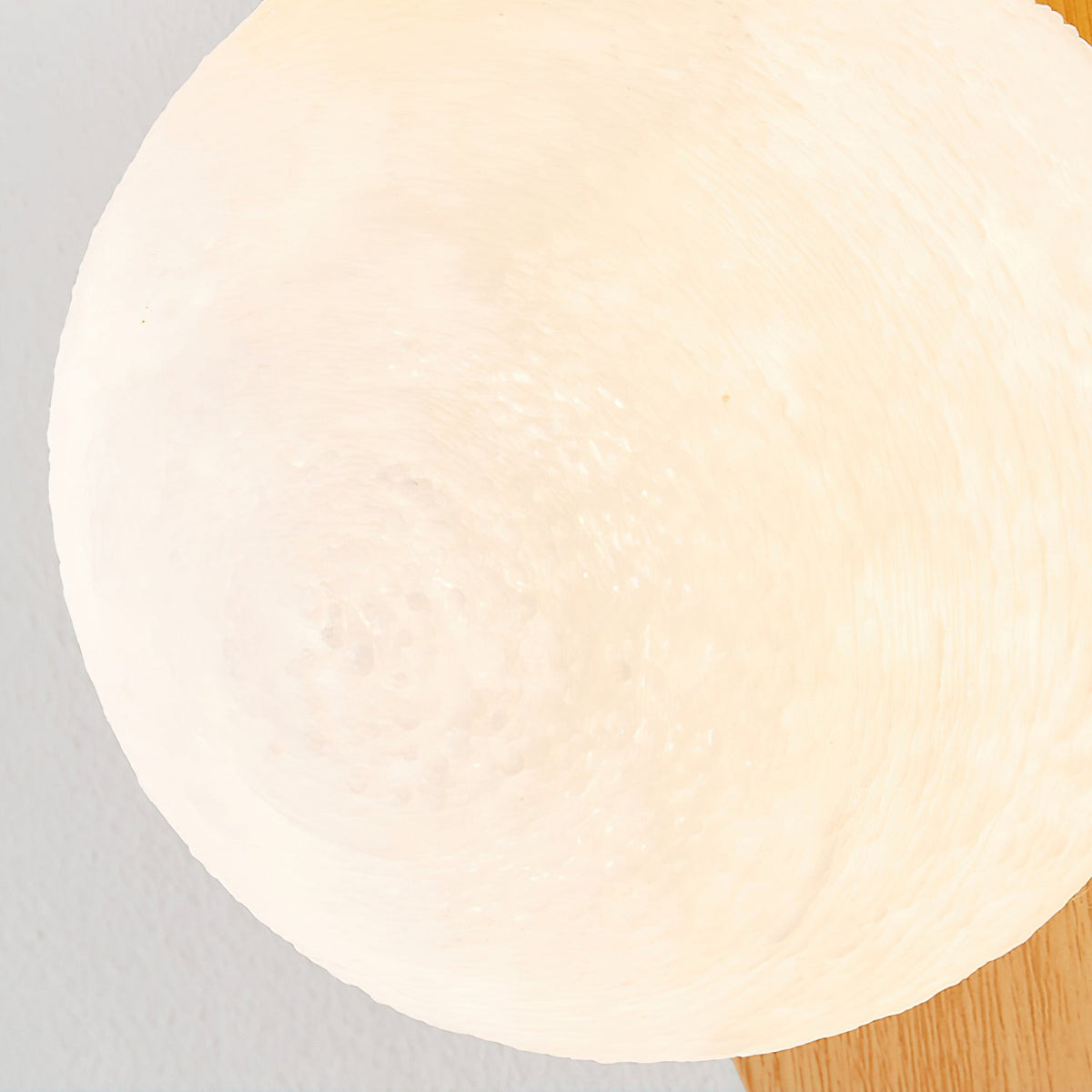 Curved Wood Globe Wall Sconce