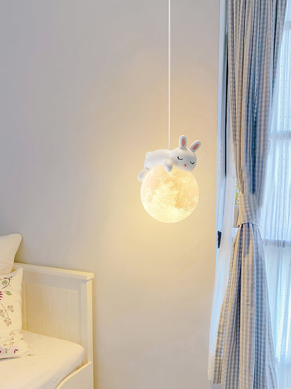 Cream Style Animal Pendant Lamp