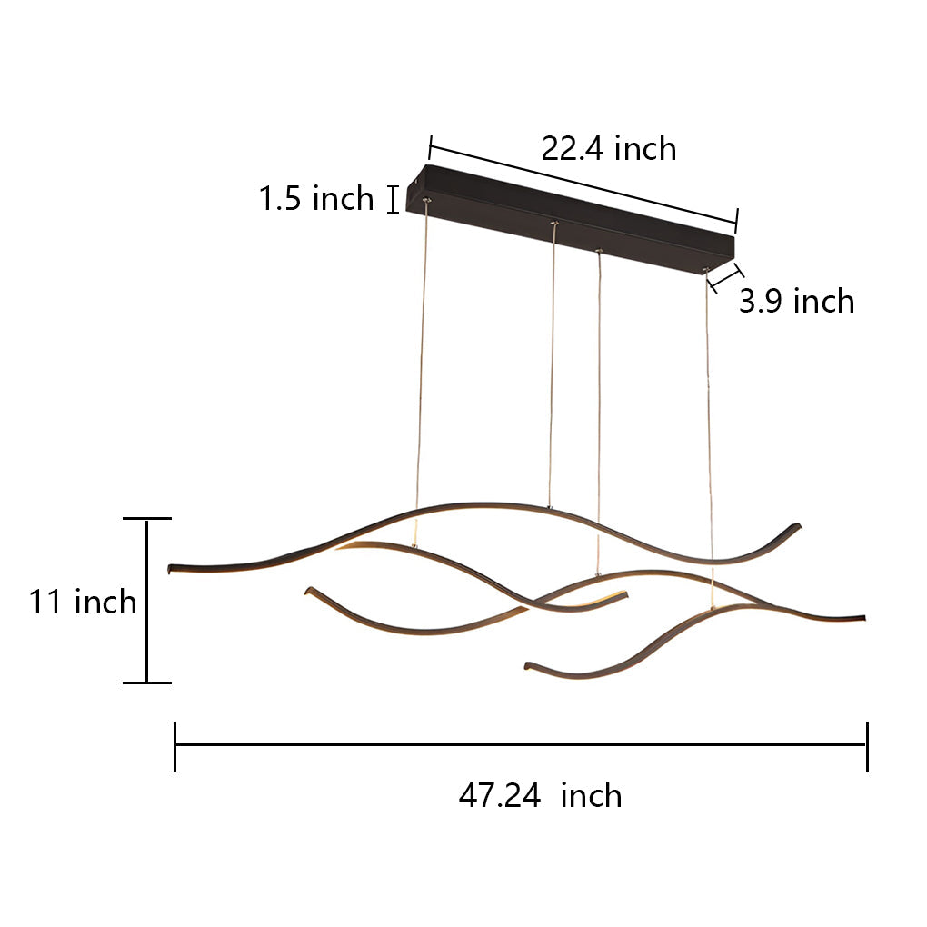 Waveform LED Ceiling Light