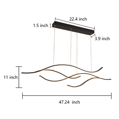Waveform LED Ceiling Light