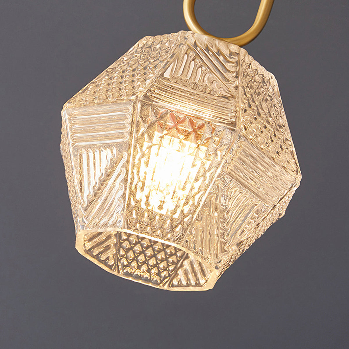 Art Deco Diamond Glass Ceiling Light