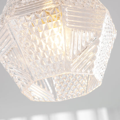 Art Deco Diamond Glass Ceiling Light