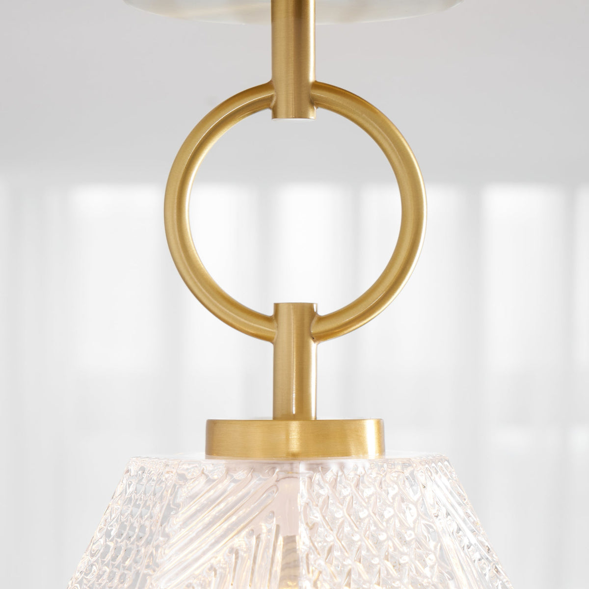 Art Deco Diamond Glass Ceiling Light