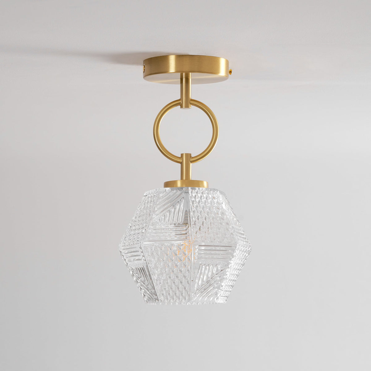 Art Deco Diamond Glass Ceiling Light