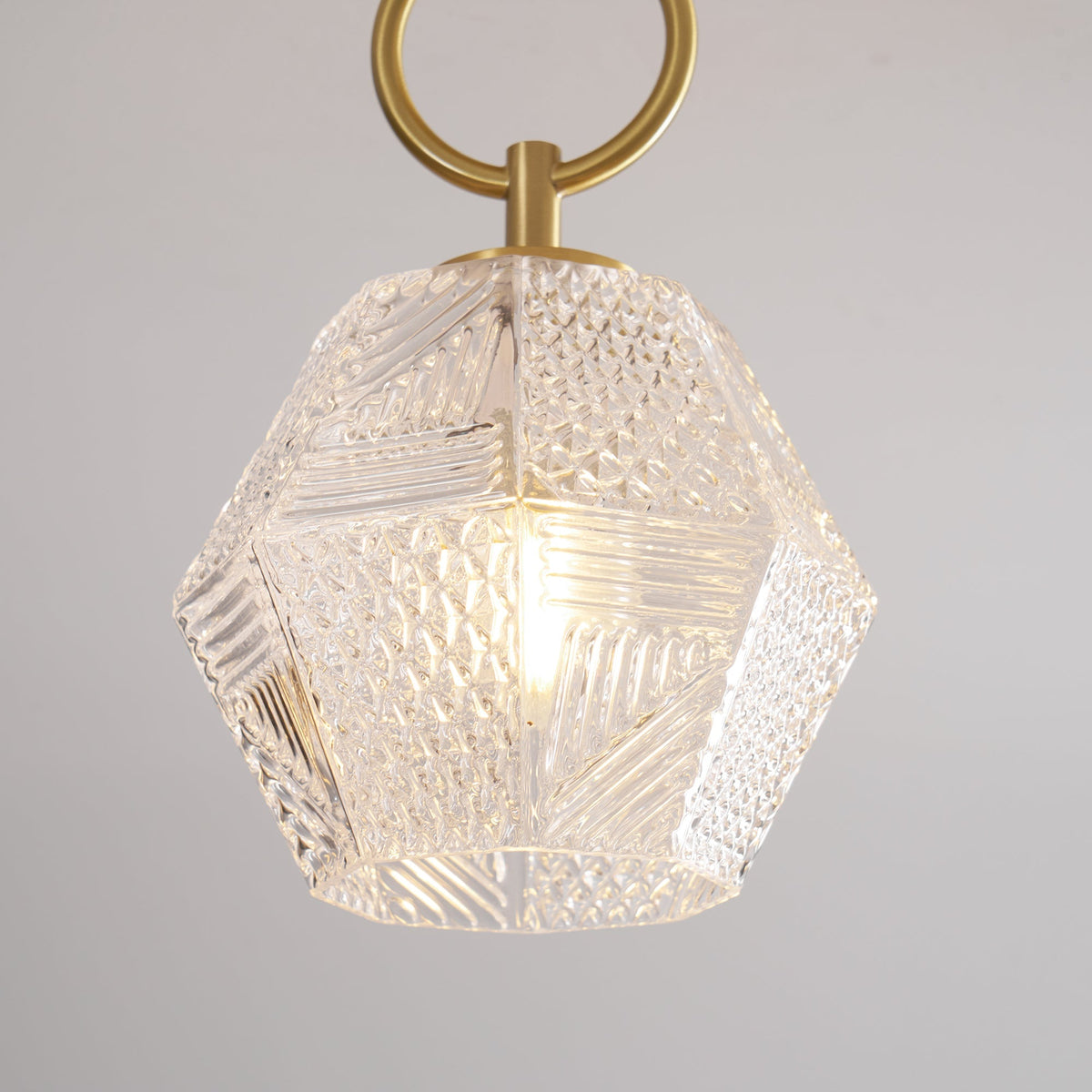 Art Deco Diamond Glass Ceiling Light