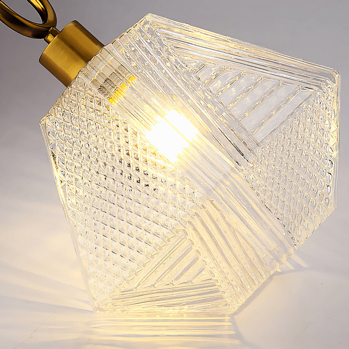 Art Deco Diamond Glass Ceiling Light
