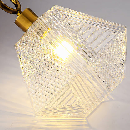 Art Deco Diamond Glass Ceiling Light