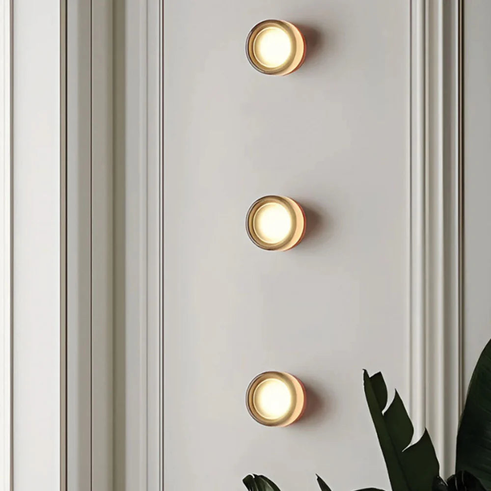 Original Dimple Glass Sconce Light