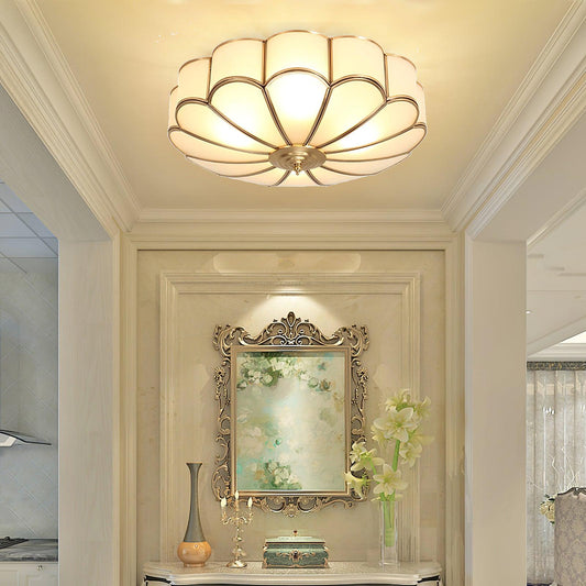 Flower Glass Recessed Ceiling Light