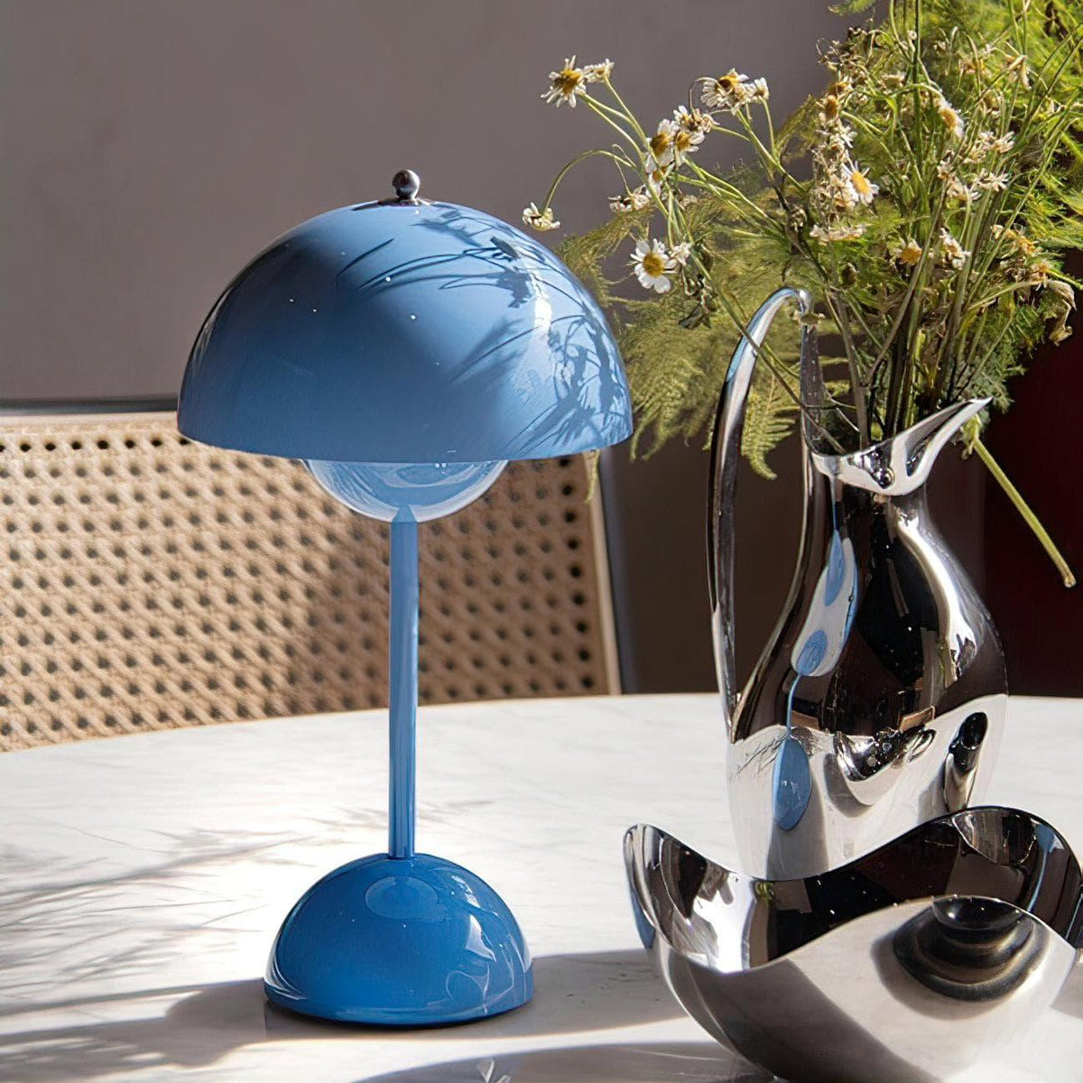 Semi-Circle Bedroom Table Lamp Portable