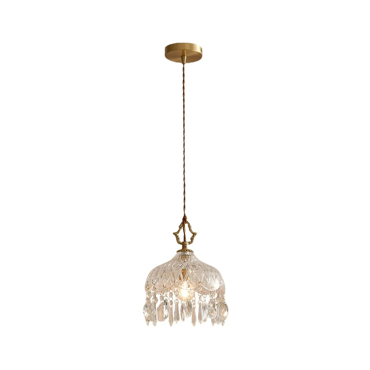 French Style Glass Pendant Light