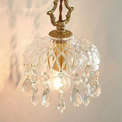 French Style Glass Pendant Light