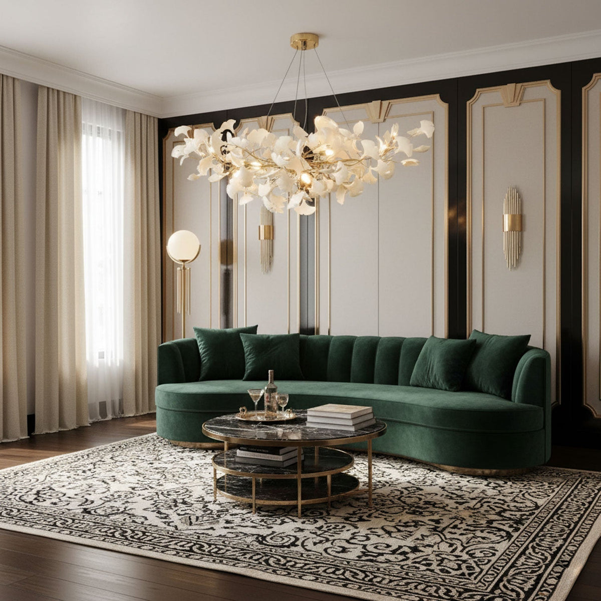 Modern Gingko Leaf Chandelier