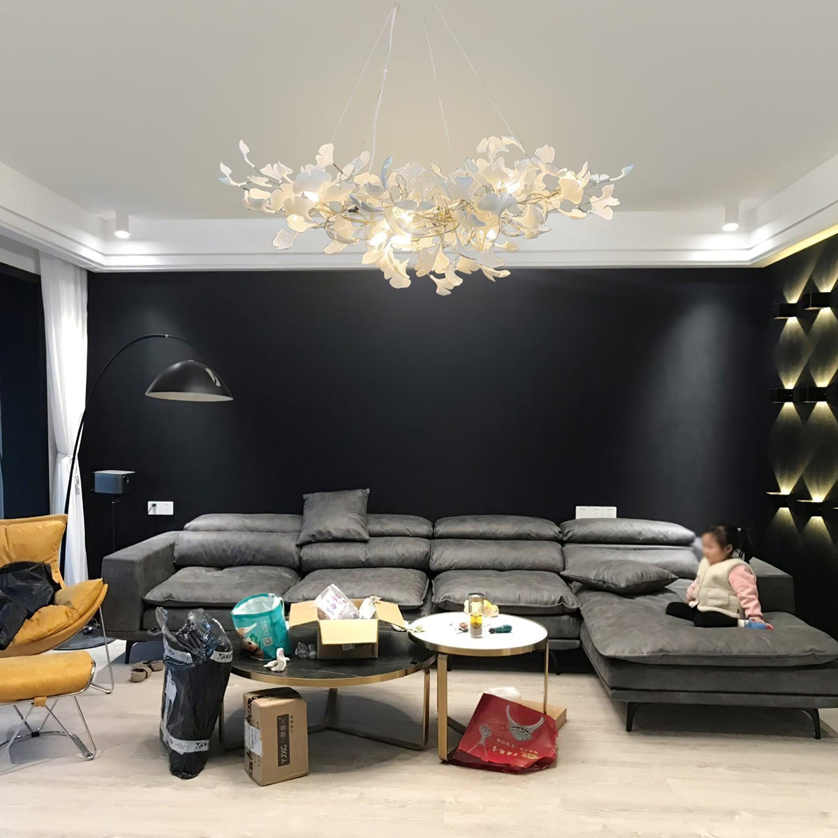 Modern Gingko Leaf Chandelier