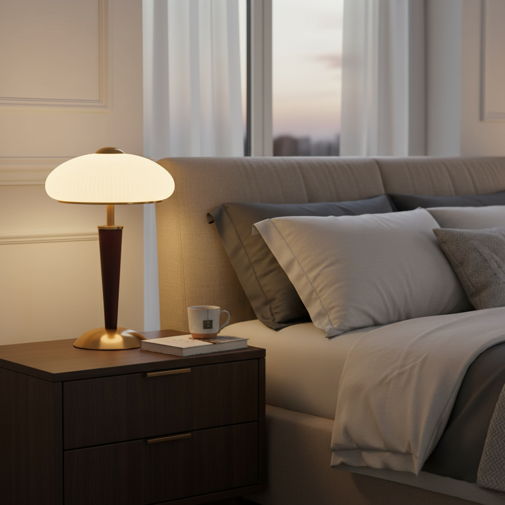 Modern Mid-Century Dome Table Lamp