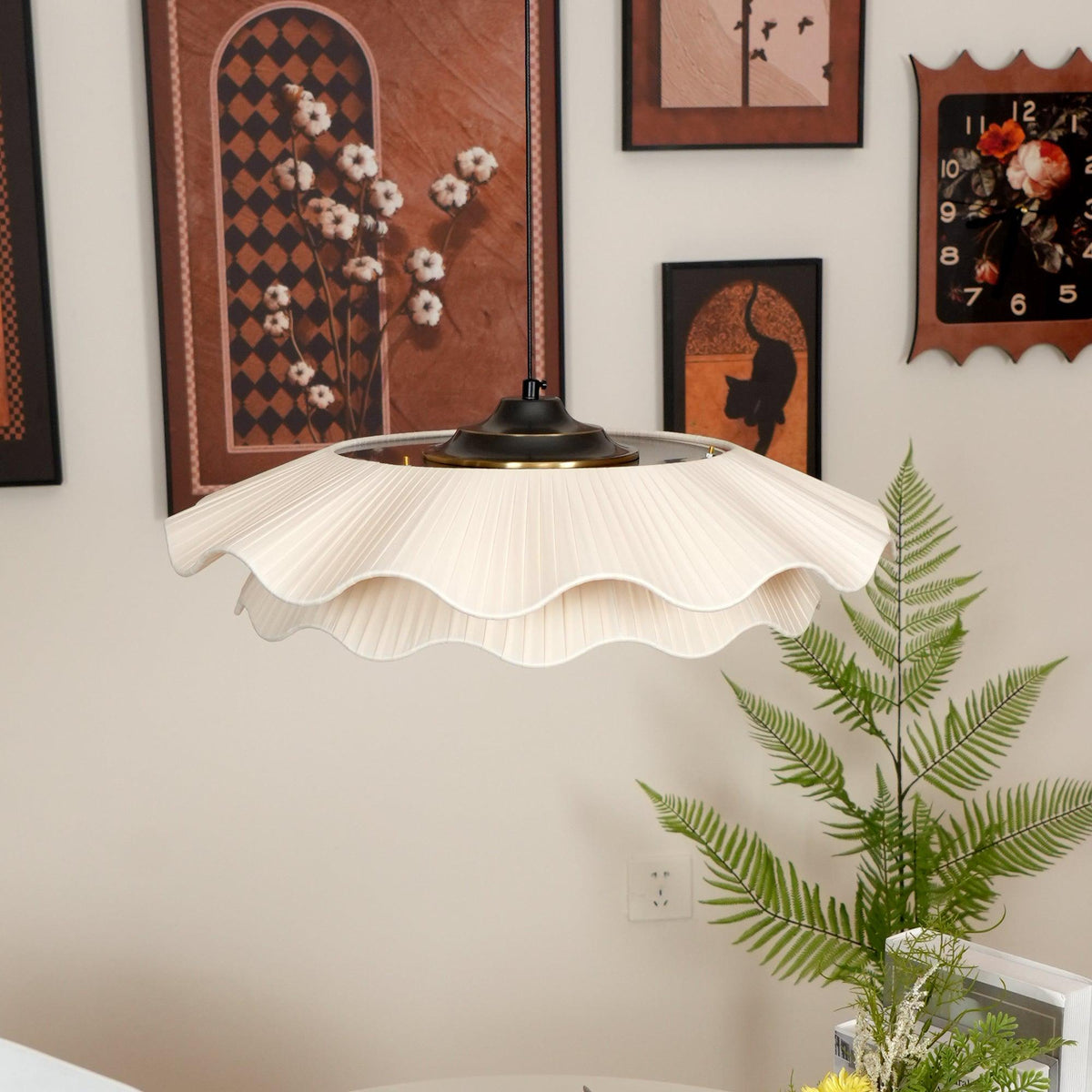 Velora Pleated Pendant Light