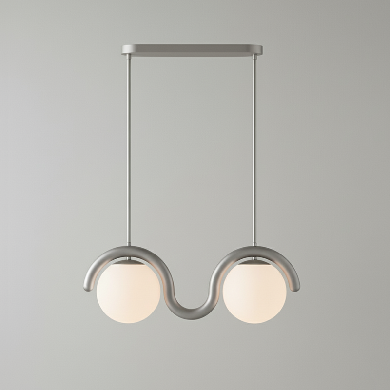 Wavy Linear Glass Chandelier