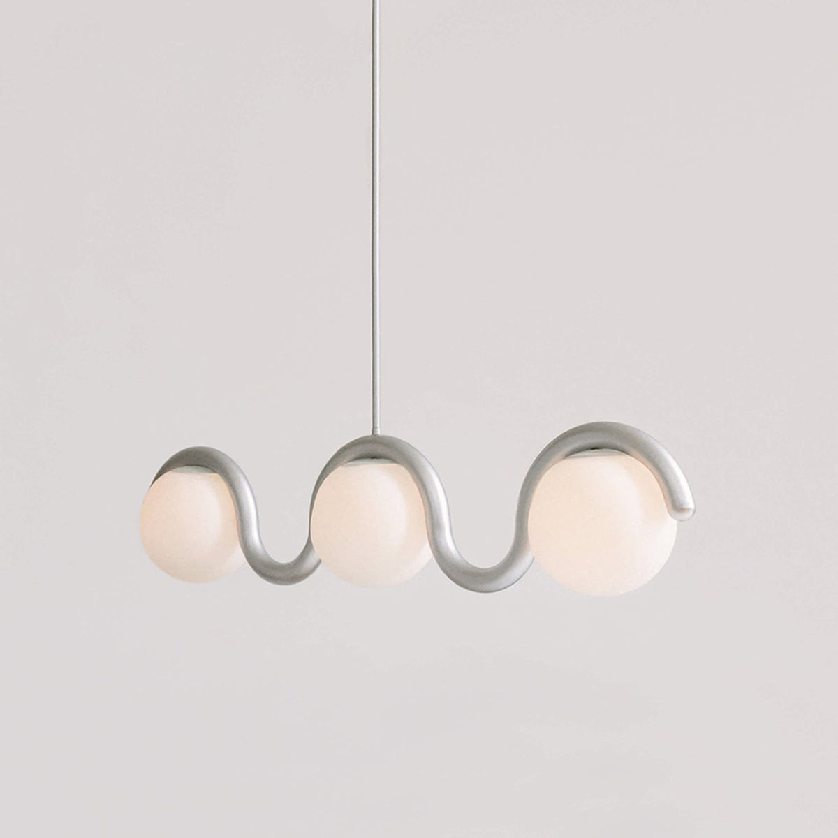 Wavy Linear Glass Chandelier