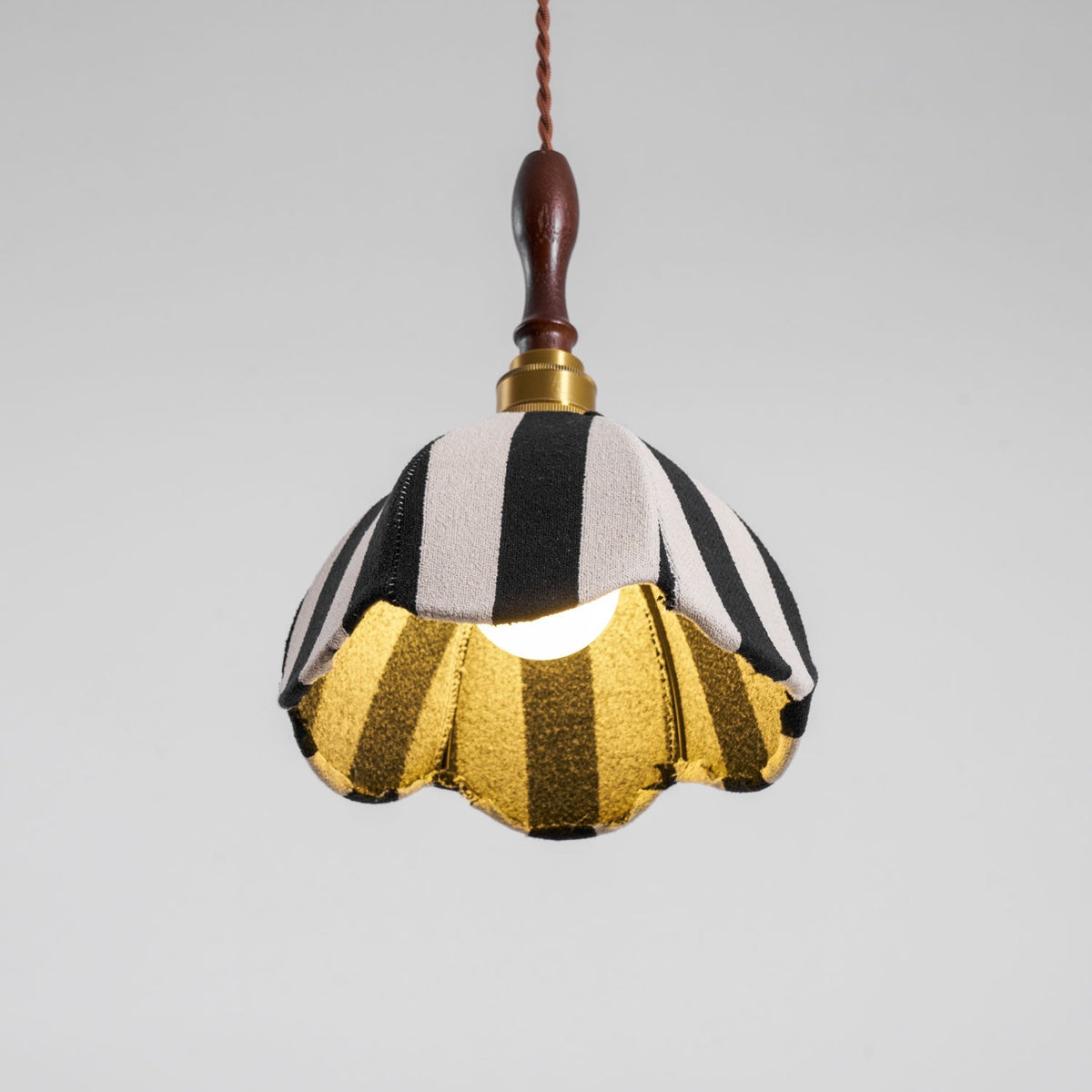 Stripe Tulip Pendant Light 7.9"